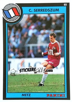 Sticker Cyril Serredszum - U.N.F.P. Football Cards 1992-1993 n. 109 - Panini