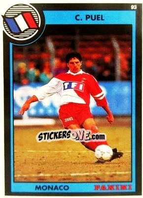 Sticker Claude Puel - U.N.F.P. Football Cards 1992-1993 n. 115 - Panini