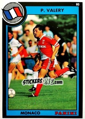 Sticker Patrick Valery - U.N.F.P. Football Cards 1992-1993 n. 116 - Panini