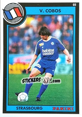 Figurina Vincent Cobos - U.N.F.P. Football Cards 1992-1993 - Panini