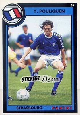 Sticker Yvon Poulquen - U.N.F.P. Football Cards 1992-1993 - Panini