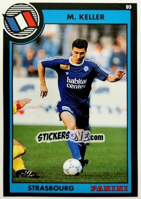 Sticker Marc Keller - U.N.F.P. Football Cards 1992-1993 - Panini