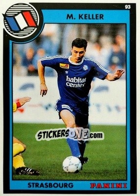 Sticker Marc Keller - U.N.F.P. Football Cards 1992-1993 n. 134 - Panini