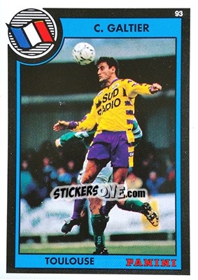 Cromo Christophe Galtier - U.N.F.P. Football Cards 1992-1993 n. 142 - Panini