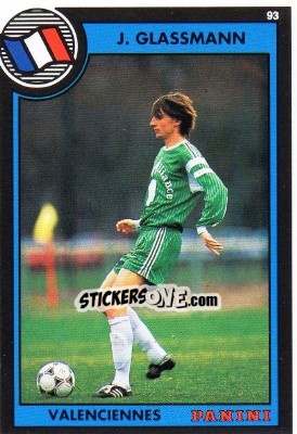 Sticker Jacques Glassmann - U.N.F.P. Football Cards 1992-1993 n. 146 - Panini