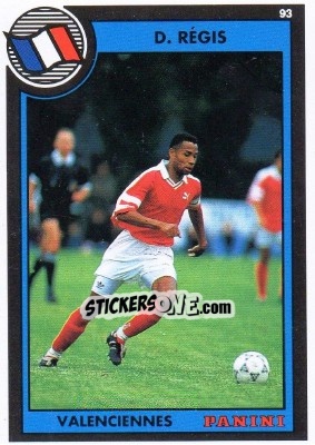 Sticker David Regis - U.N.F.P. Football Cards 1992-1993 - Panini