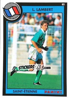 Sticker Loic Lambert - U.N.F.P. Football Cards 1992-1993 - Panini