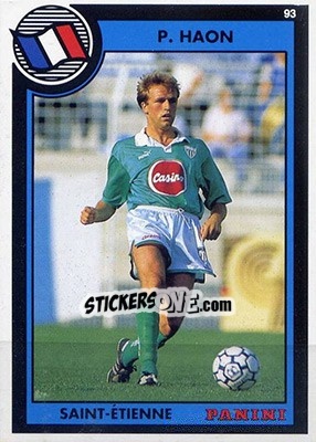 Sticker Pierre Haon - U.N.F.P. Football Cards 1992-1993 - Panini