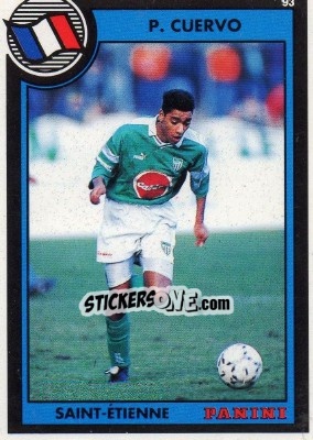 Figurina Philippe Cuervo - U.N.F.P. Football Cards 1992-1993 - Panini