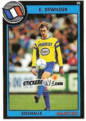 Cromo Eric Dewilder - U.N.F.P. Football Cards 1992-1993 - Panini