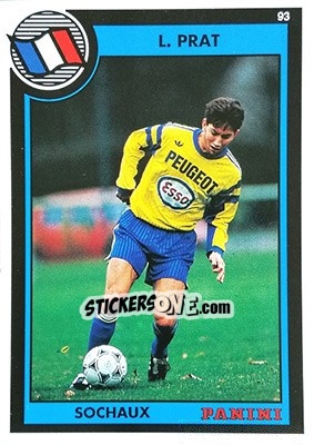 Sticker Lionel Prat - U.N.F.P. Football Cards 1992-1993 - Panini