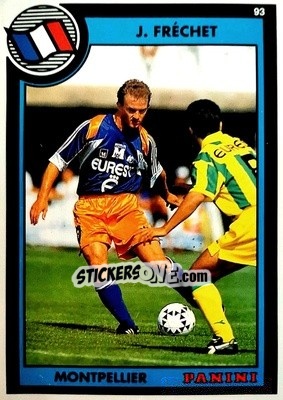 Sticker Joel Frechet - U.N.F.P. Football Cards 1992-1993 n. 166 - Panini