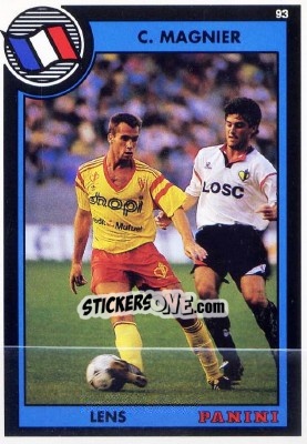 Cromo Cyril Magnier - U.N.F.P. Football Cards 1992-1993 - Panini