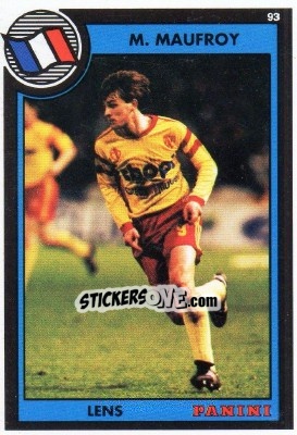 Sticker Marc Maufroy - U.N.F.P. Football Cards 1992-1993 n. 178 - Panini