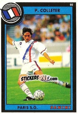 Sticker Patrick Colleter - U.N.F.P. Football Cards 1992-1993 n. 179 - Panini