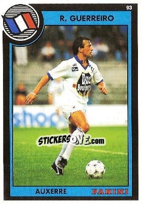 Cromo Raphael Guerreiro - U.N.F.P. Football Cards 1992-1993 - Panini