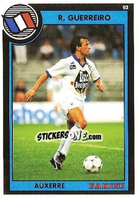 Sticker Raphael Guerreiro - U.N.F.P. Football Cards 1992-1993 n. 185 - Panini
