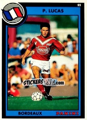 Cromo Philippe Lucas - U.N.F.P. Football Cards 1992-1993 - Panini