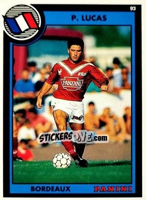 Cromo Philippe Lucas - U.N.F.P. Football Cards 1992-1993 n. 188 - Panini