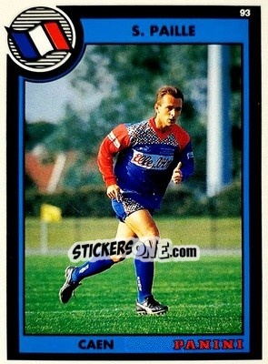 Sticker Stephane Paille - U.N.F.P. Football Cards 1992-1993 n. 193 - Panini
