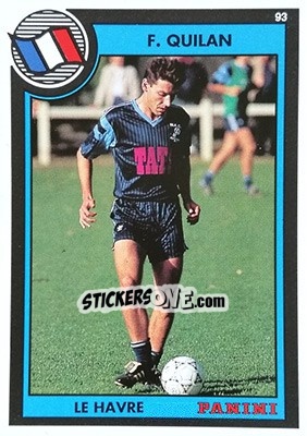Figurina Francois Quilan - U.N.F.P. Football Cards 1992-1993 n. 194 - Panini
