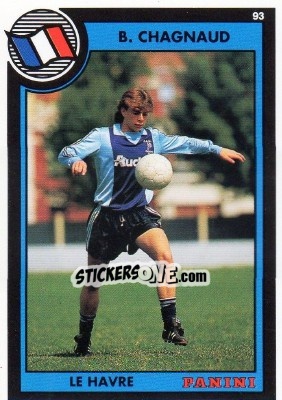Sticker Benoit Chagnaud - U.N.F.P. Football Cards 1992-1993 - Panini