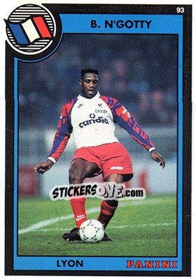 Sticker Bruno N'Gotty - U.N.F.P. Football Cards 1992-1993 - Panini