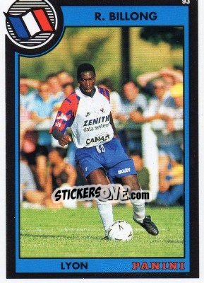 Sticker Romarin Billong - U.N.F.P. Football Cards 1992-1993 n. 201 - Panini
