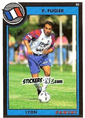Sticker Pascal Fugier - U.N.F.P. Football Cards 1992-1993 - Panini