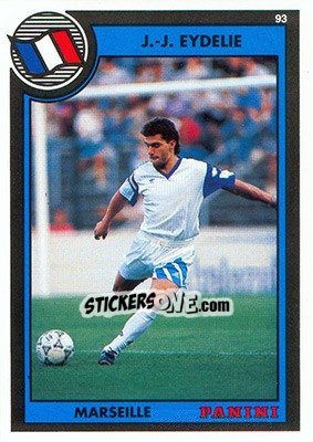 Cromo Jean-Jacques Eydelie - U.N.F.P. Football Cards 1992-1993 - Panini