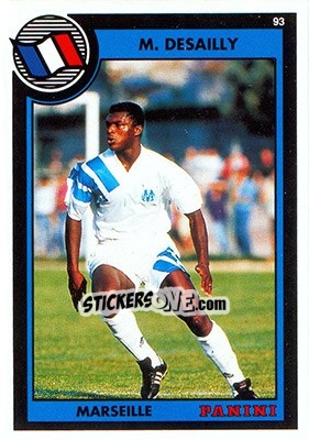 Sticker Marcel Desailly - U.N.F.P. Football Cards 1992-1993 - Panini