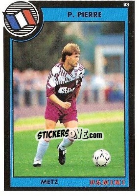 Sticker Pascal Pierre - U.N.F.P. Football Cards 1992-1993 n. 217 - Panini