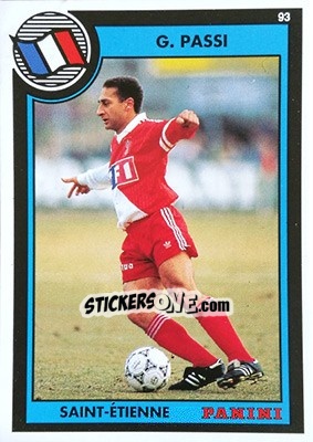 Cromo Gerald Passi - U.N.F.P. Football Cards 1992-1993 - Panini