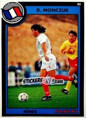 Figurina Ddier Monczuk - U.N.F.P. Football Cards 1992-1993 - Panini