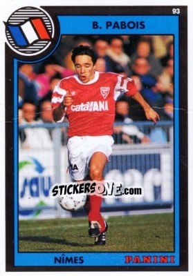 Cromo Bruno Pabois - U.N.F.P. Football Cards 1992-1993 - Panini
