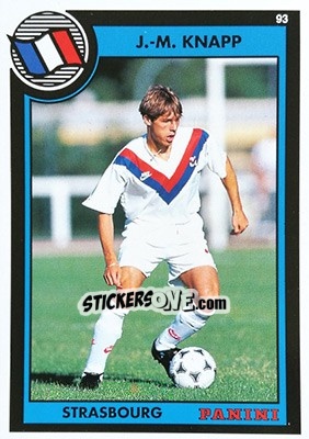 Cromo Jean-Marc Knapp - U.N.F.P. Football Cards 1992-1993 - Panini