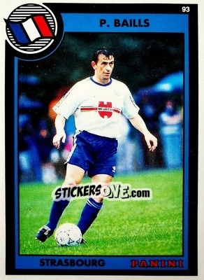 Sticker Pascal Bailis - U.N.F.P. Football Cards 1992-1993 - Panini