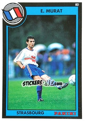 Figurina Eric Murat - U.N.F.P. Football Cards 1992-1993 - Panini