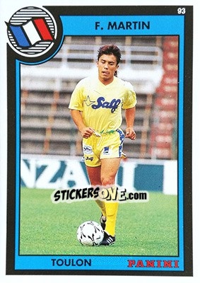Sticker Frederic Martin - U.N.F.P. Football Cards 1992-1993 n. 238 - Panini