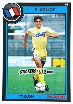 Cromo Patrick Collot - U.N.F.P. Football Cards 1992-1993 - Panini