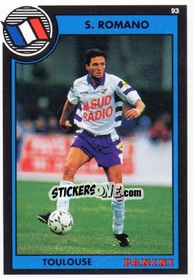 Sticker Serge Romano - U.N.F.P. Football Cards 1992-1993 - Panini