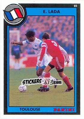 Sticker Eric Lada - U.N.F.P. Football Cards 1992-1993 - Panini