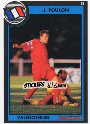 Sticker Jerome Foulon - U.N.F.P. Football Cards 1992-1993 - Panini