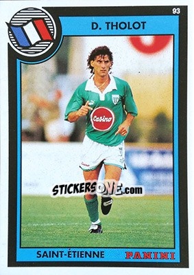 Figurina Didier Tholot - U.N.F.P. Football Cards 1992-1993 - Panini