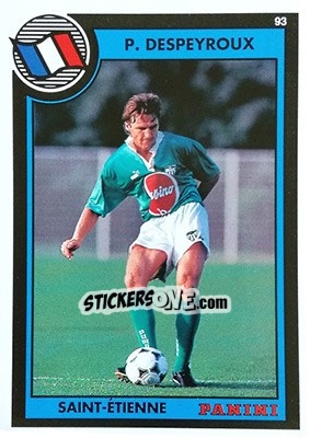 Sticker Pascal Despeyroux - U.N.F.P. Football Cards 1992-1993 n. 257 - Panini
