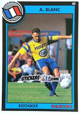 Sticker Andre Blanc - U.N.F.P. Football Cards 1992-1993 - Panini