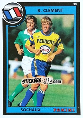 Cromo Benjamin Clement - U.N.F.P. Football Cards 1992-1993 - Panini