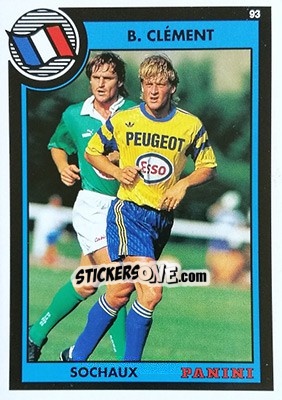 Sticker Benjamin Clement - U.N.F.P. Football Cards 1992-1993 n. 260 - Panini
