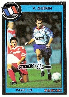 Figurina Vincent Guerin - U.N.F.P. Football Cards 1992-1993 - Panini