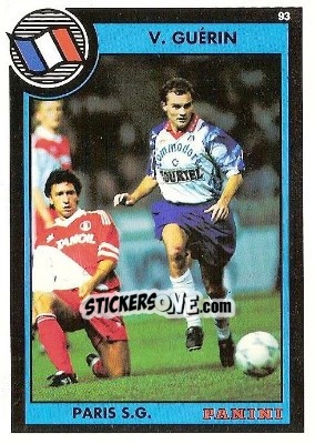Figurina Vincent Guerin - U.N.F.P. Football Cards 1992-1993 n. 266 - Panini